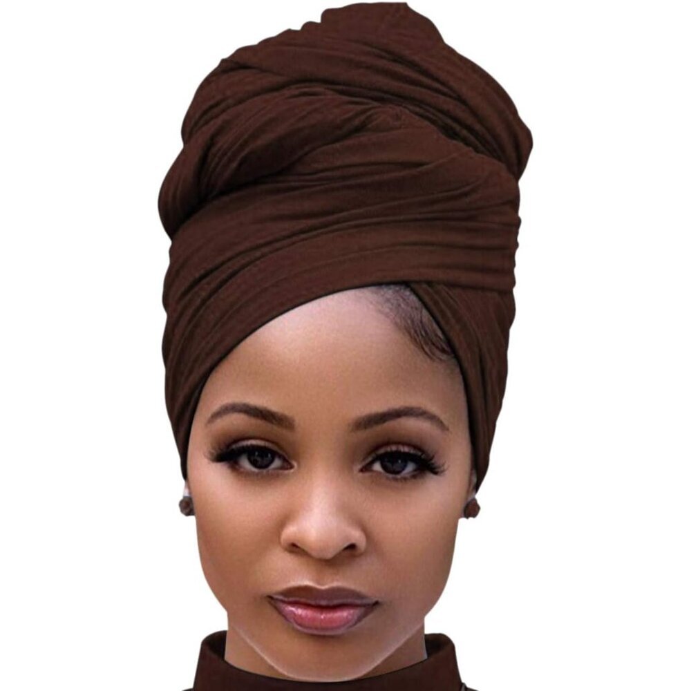 Head Wraps for Black Women Stretch Head Scarf Long African Hair Wraps Turban Hea